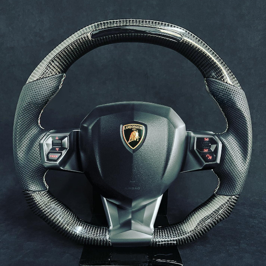 Custom Lamborghini Avantador Carbon Fiber Steering Wheel