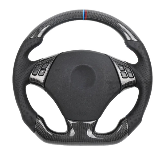 Custom BMW E Chassis Carbon Fiber Steering Wheel