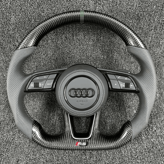 Custom Audi Audi A3/4/5 S/RS Carbon Fiber Steering Wheel 2016+