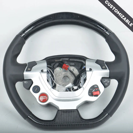 Custom Ferrari Carbon Fiber Steering Wheel 2011+