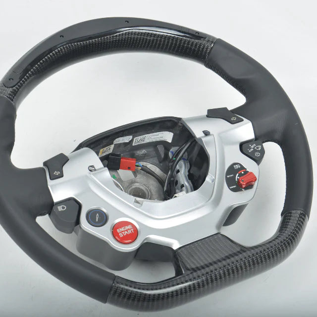 Custom Ferrari Carbon Fiber Steering Wheel 2011+