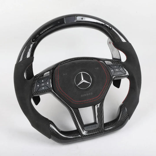 Custom Mercedes W204, W212 C-E (2011-2015) Class Carbon Fiber Steering Wheel