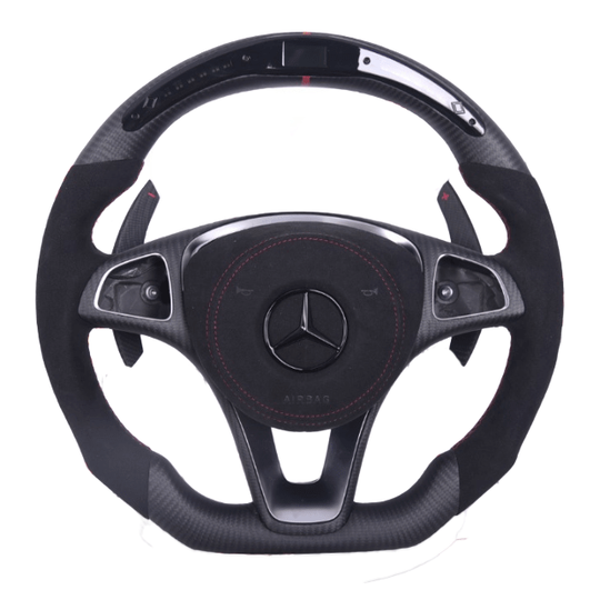 Custom Mercedes Non AMG Carbon Fiber Steering Wheel 16-19