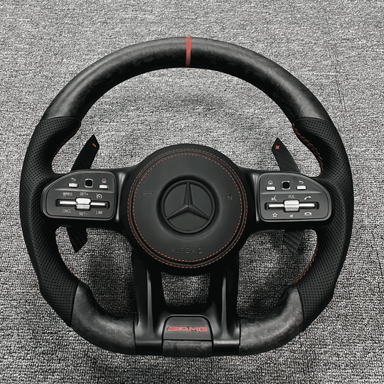 Custom Mercedes Benz Carbon Fiber Steering Wheel