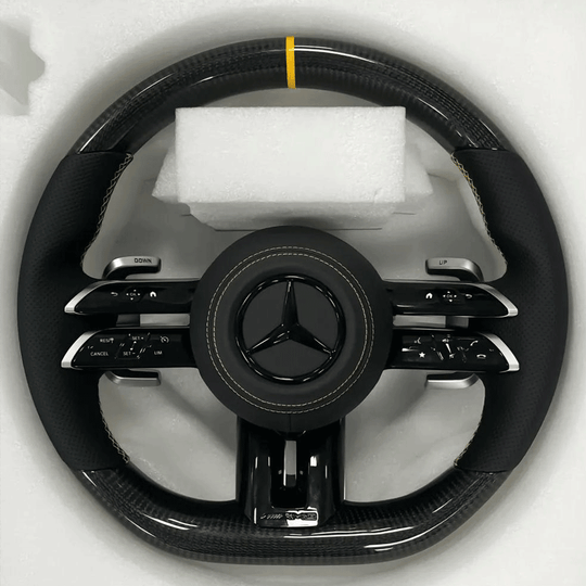 Custom Mercedes AMG Carbon Fiber Steering Wheel 2022+