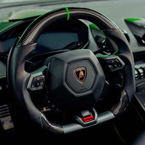 Custom Lamborghini Huracan Carbon Fiber Steering Wheel